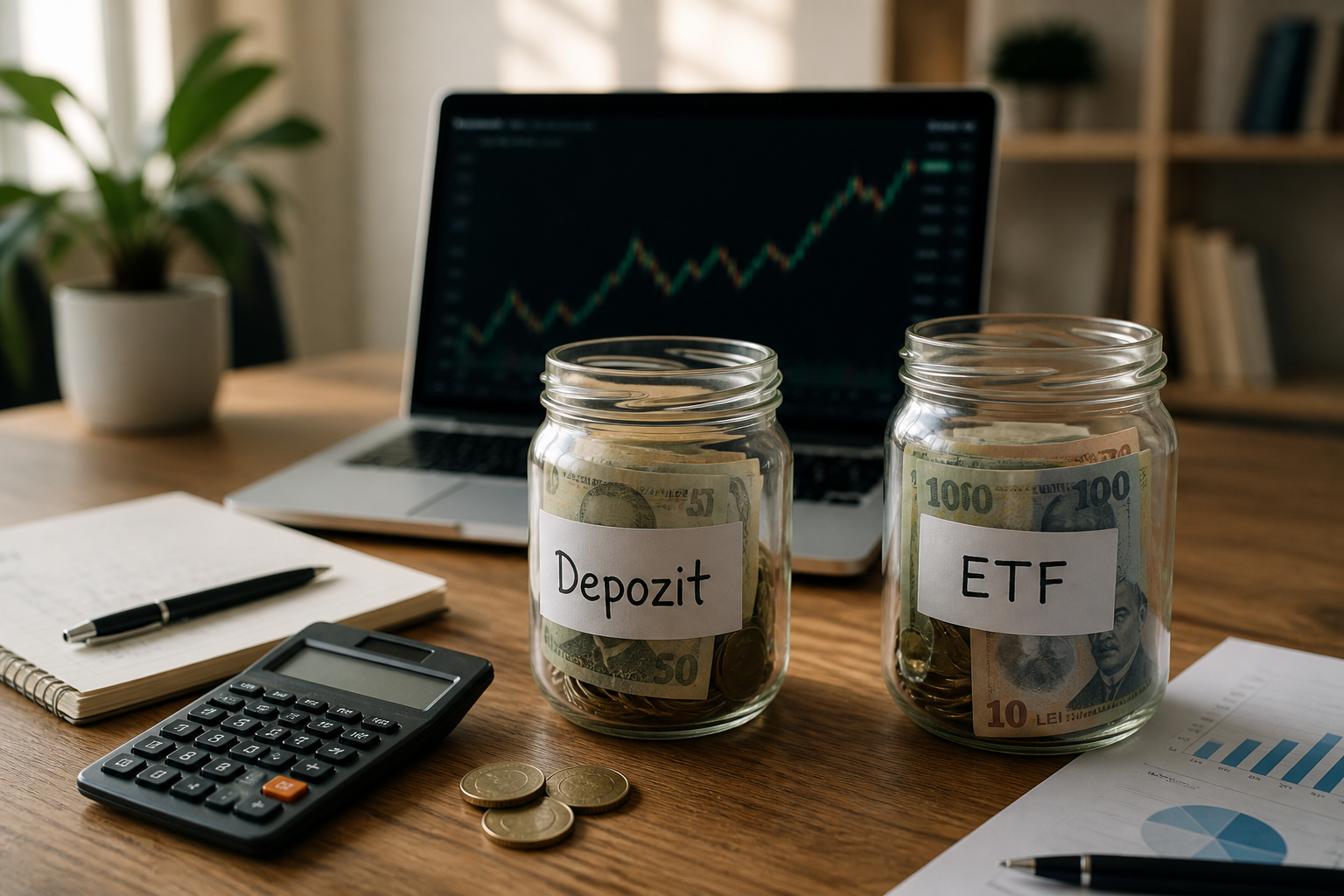 Depozit bancar sau ETF: cum alegi între siguranță, lichiditate și randament